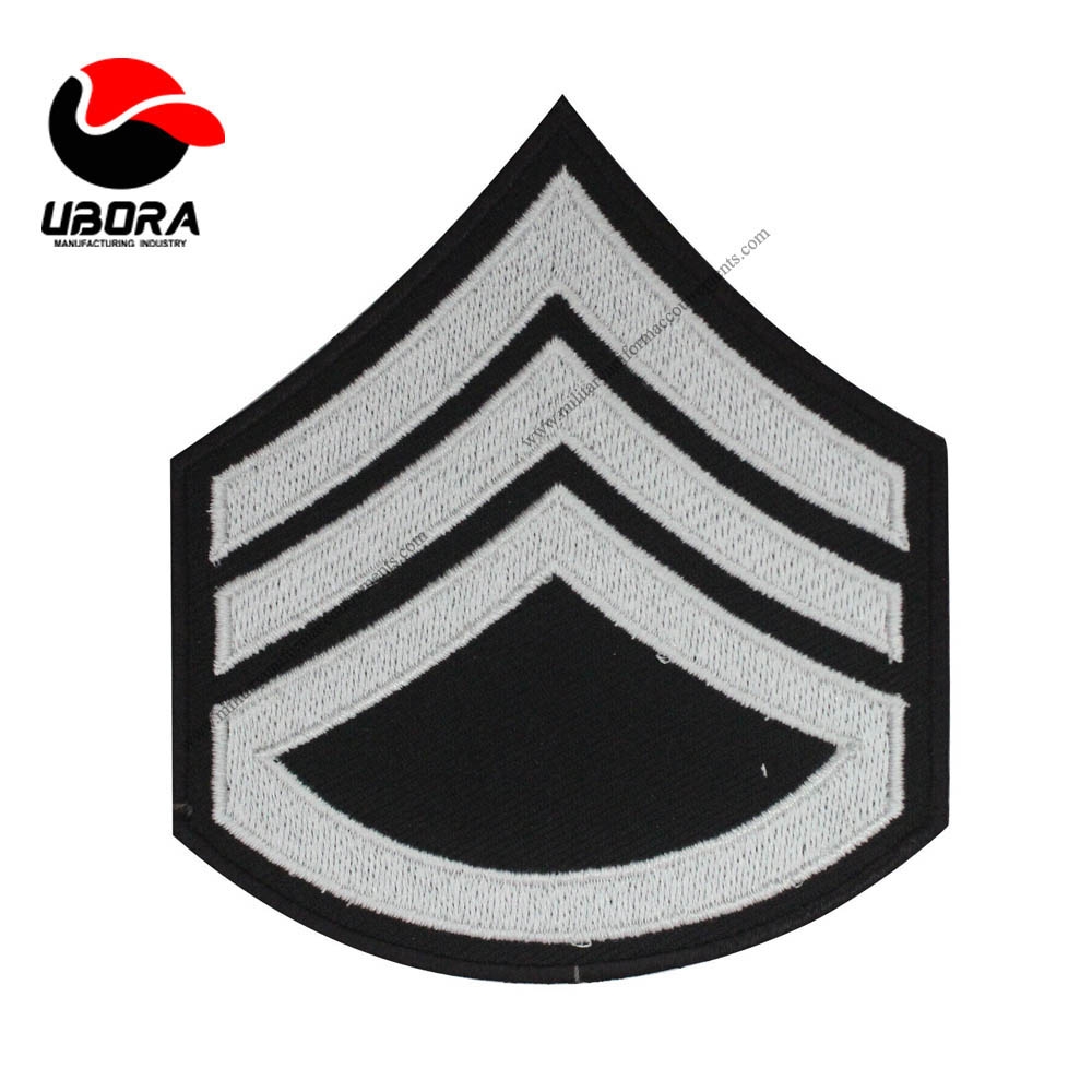 customized chevron Patch white Embroidery Iron on Sew on patch For Clothes